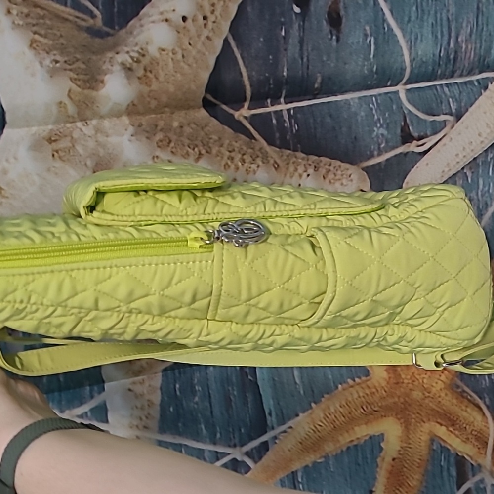 Quilted Lime Vera Bradley Backpack. - image 4